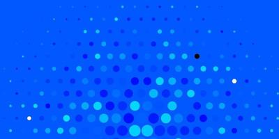 Dark BLUE vector layout with circles. Colorful illustration with gradient dots in nature style. Pattern for business ads.