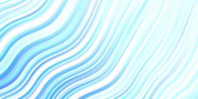 Light BLUE vector backdrop with bent lines. Bright sample with colorful bent lines, shapes. Template for cellphones.