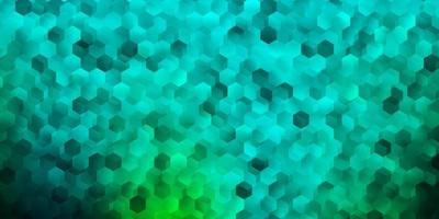 Light green vector pattern with hexagons.