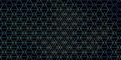 Dark BLUE vector pattern with lines, triangles. Illustration with colorful gradient triangles. Best design for posters, banners.