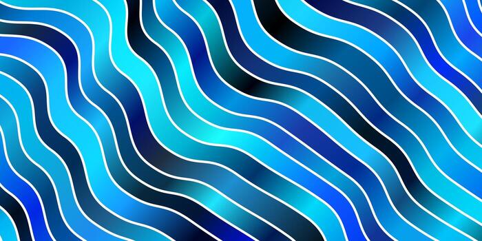Light BLUE vector template with lines. Illustration in halftone style with gradient curves. Best design for your posters, banners.