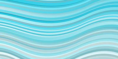 Light BLUE vector background with lines. Abstract illustration with gradient bows. Template for your UI design.