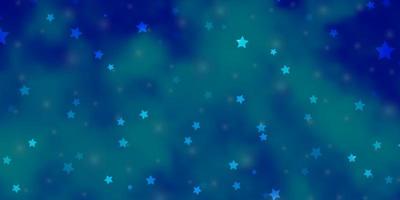 textura de vector azul claro con hermosas estrellas. Ilustración colorida brillante con estrellas grandes y pequeñas. diseño para la promoción de su negocio.