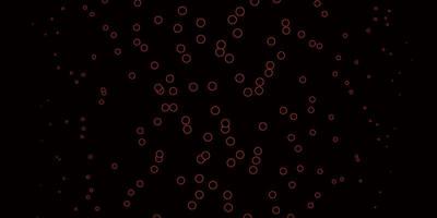 Dark Red vector texture with disks. Illustration with set of shining colorful abstract spheres. Design for your commercials.