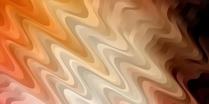 Light Red, Yellow vector template with curves. Brand new colorful illustration with bent lines. Pattern for websites, landing pages.