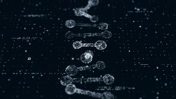 Animationstechnologie DNA 3d digitales visuelles Computerkonzept hd