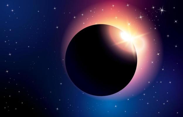 Solar Eclips Background Concept