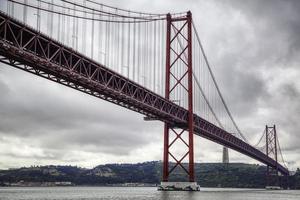 Metal bridge in Lisbon