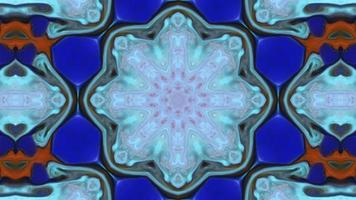 abstrakte Pinseltinte explodieren Kaleidoskop video