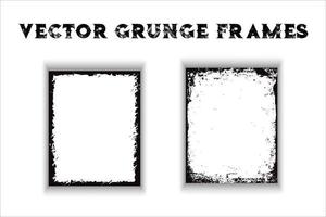 Grunge border frame vector