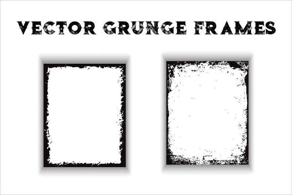 grunge border vector free download