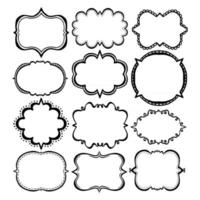 Doodle Frame Collection vector