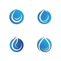 Vector logo illustration water gradient color