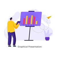 presentación gráfica de negocios vector