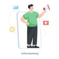 Online Marketing and Promotion vector