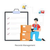 Cargo Records Management vector