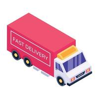 Cargo Delivery Truck vector