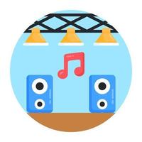 Sound System and speakers vector