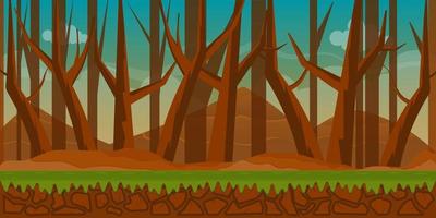 Wood Land Background vector