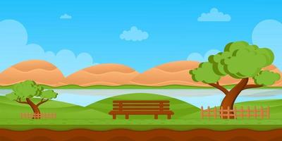 Natural Game Background vector