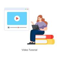 Perfect Video Tutorial vector