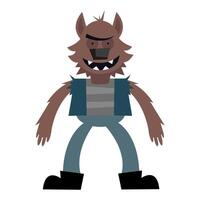 halloween monster cartoon design vector