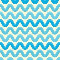 Wave seamless pattern. blue wavy textures. sea geometric vector