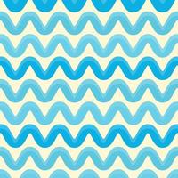 Wave seamless pattern. blue wavy textures. sea geometric vector