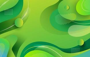 Green Fluid Background vector