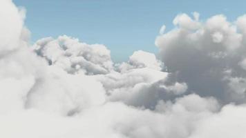 Cloud Blue Technologie Internet Animation Computerinformationen Netzwerkdaten 3D-Rendering