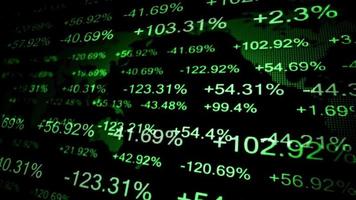 stock market video animation market finance business data