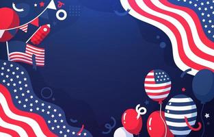 American Independence Day Background vector