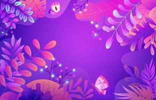 Beautiful Pastel Purple Floral Background vector