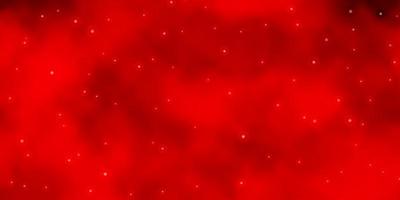 Dark Red vector layout with bright stars. Shining colorful illustration with small and big stars. Theme for cell phones.