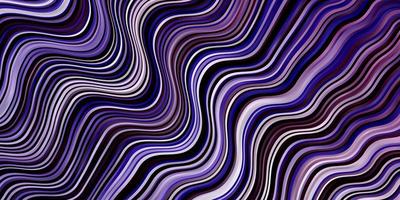 Light Purple vector pattern with wry lines. Bright sample with colorful bent lines, shapes. Pattern for ads, commercials.