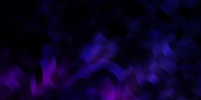 Dark Purple, Pink vector background with bent lines. Colorful illustration in abstract style with bent lines. Pattern for ads, commercials.