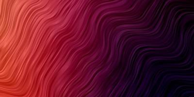 Dark Pink, Red vector layout with curves. Colorful geometric sample with gradient curves. Best design for your ad, poster, banner.