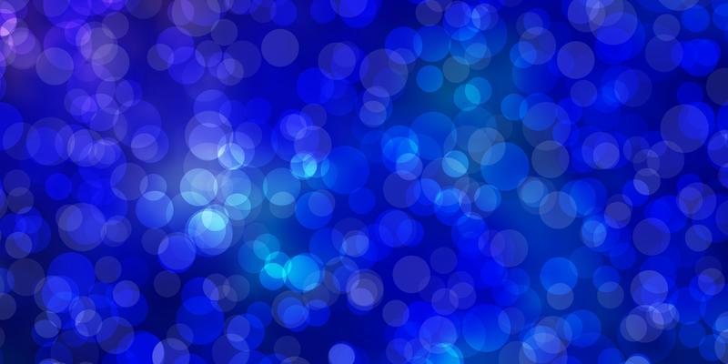 Light Pink, Blue vector background with bubbles. Modern abstract illustration with colorful circle shapes. Design for your commercials.