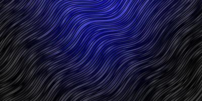 Telón de fondo de vector azul oscuro con arco circular. colorida ilustración en estilo circular con líneas. plantilla para teléfonos móviles.