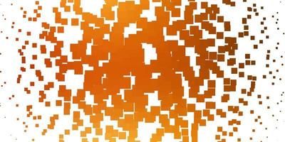 patrón de vector naranja claro en estilo cuadrado. rectángulos con degradado de colores sobre fondo abstracto. diseño para la promoción de su negocio.