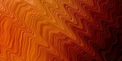 patrón de vector naranja claro con líneas. ilustración colorida, que consta de curvas. patrón para folletos comerciales, folletos