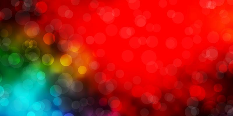 Dark Multicolor vector layout with circles. Abstract illustration with colorful spots in nature style. New template for your brand book.