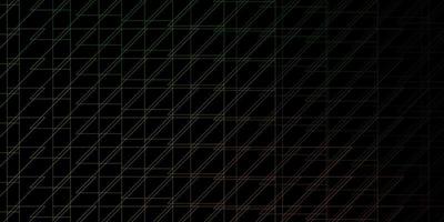 Dark Green, Yellow vector template with lines. Geometric abstract illustration with blurred lines. Pattern for ads, commercials.