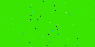 Dark Multicolor vector background with colorful stars. Decorative illustration with stars on abstract template. Best design for your ad, poster, banner.