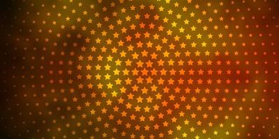 textura de vector verde oscuro, amarillo con hermosas estrellas. Ilustración abstracta geométrica moderna con estrellas. patrón para sitios web, páginas de destino.