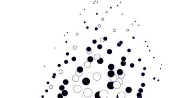 Dark Purple vector template with circles. Colorful illustration with gradient dots in nature style. Design for your commercials.