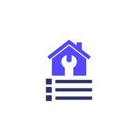 house maintenance and service vector icon