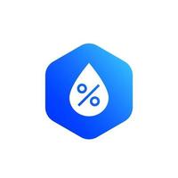 humidity level vector icon