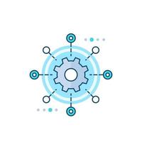 software testing automation vector icon