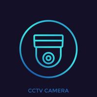 cctv camera icon, vector sign